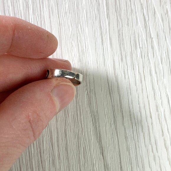 Tribal Pattern Toe Ring - Adjustable 925 Silver - Picture 5 of 8